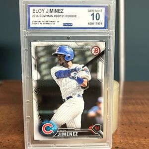 Eloy Jimenez 2016 Bowman Rookie Gem Mint 10